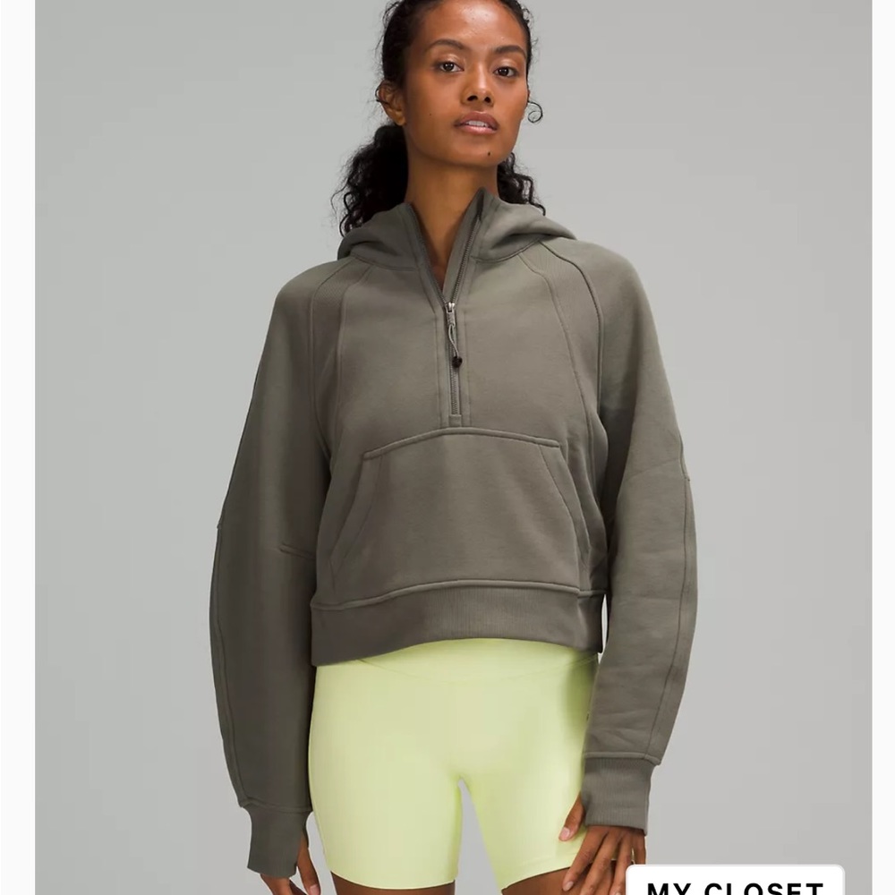 EUC Lululemon Scuba oversized quarter zip hoodie